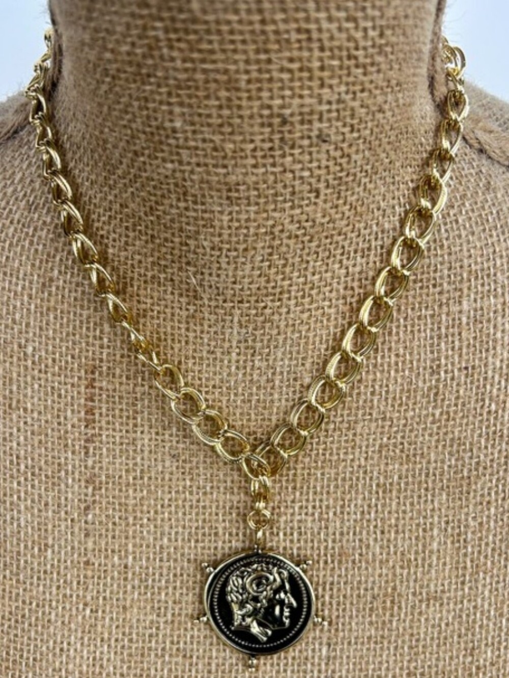 PB #4 Gold Dixie Coin Necklace